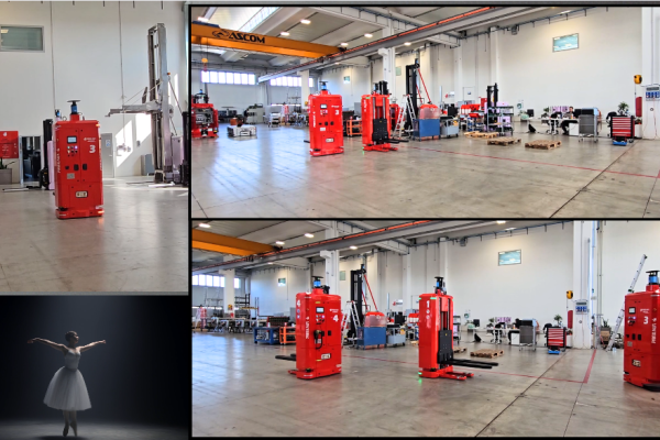 Veicoli a guida LASER di PROXAUT: come funziona una flotta intelligente